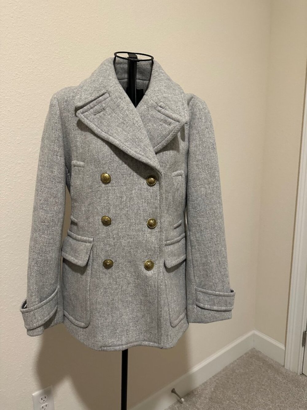 J. Crew - Stadium Cloth Peacoat - Size 4